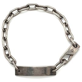 Bracelet Jonc Gucci ID en Argent Argenté