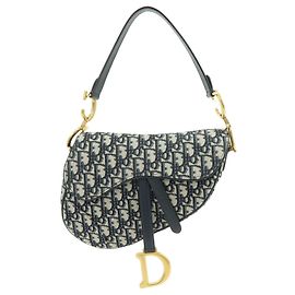 Christian Dior Saddle Oblique Canvas Medium Multicolor
