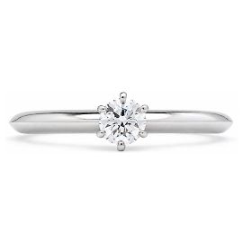 Tiffany & Co. Setting Verlobungsring Platin 950 Diamant 0,28 ct E/VS1 Silber