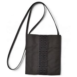 Hermès Hermes Herline Pochette Shoulder Bag - Gray Nylon Marrom