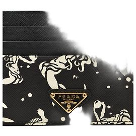 Prada Leather Card Case Black