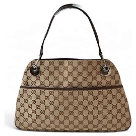 Sac cabas Gucci GG Canvas Marron Beige