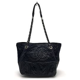 Borsa Tote Chanel in pelle di vitello nera Nero