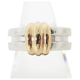 Autre Marque Anel Aliança Tiffany & Co. em Prata Esterlina e Ouro Amarelo Outro