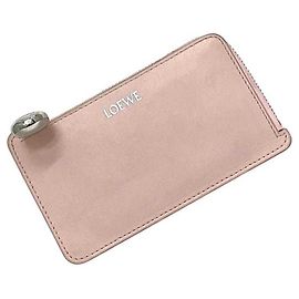 Monedero de piel rosa Loewe Rosa