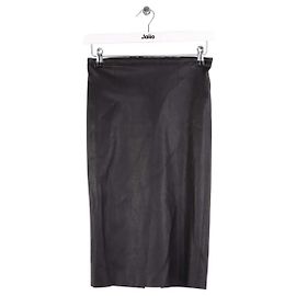 Saia de couro preta Stouls XXS Preto