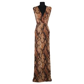 Just Cavalli Kleid braun aus Viskose Braun