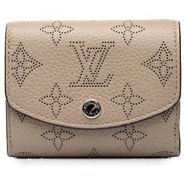 Brown Louis Vuitton Monogram Mahina Iris XS Small Wallets Brown