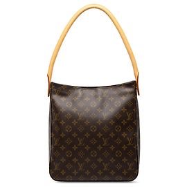 Brown Louis Vuitton Monogram Looping MM Shoulder Bag Brown