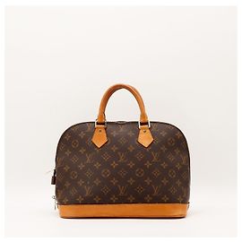 Bolsa Louis Vuitton Monogram Alma PM em canvas e couro marrom Marrom Monograma