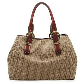 Tote Vintage Trotter Diorissimo Marrom Vermelho Bege