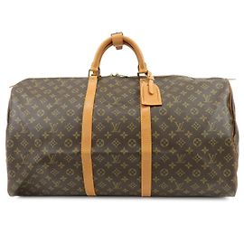 Louis Vuitton Monogram Keep All 60 Boston Bag Brown M41422 Brown