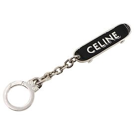 Céline Celine Skateboard Accessory Bag Charm Keyring Black