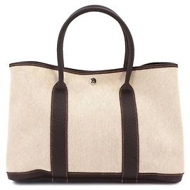 Hermès Hermes Garden 36 PM Tote Handbag Brown Other