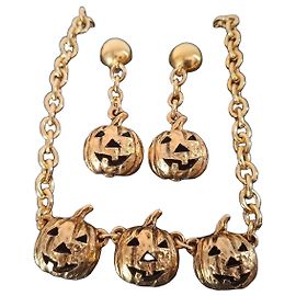 Set collana e orecchini Moschino Pumpkin D'oro