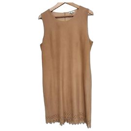 Autre Marque Manoukian Robe Casual Suédine Ajours T XL Sable