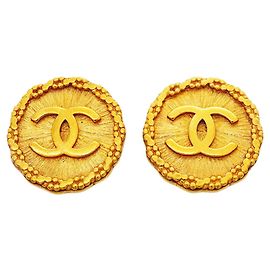 Orecchini a clip Chanel placcati in oro D'oro