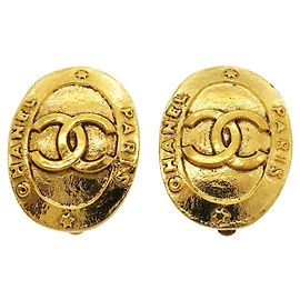 Orecchini a clip Chanel placcati oro D'oro