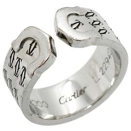 Cartier C2 Band Ring 18K White Gold Other