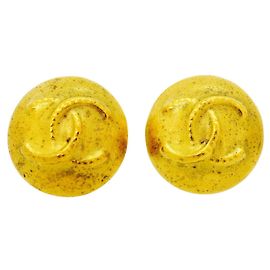 Orecchini a clip placcati in oro Chanel D'oro