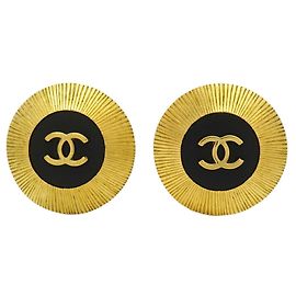 Orecchini a clip Chanel neri e oro Nero D'oro