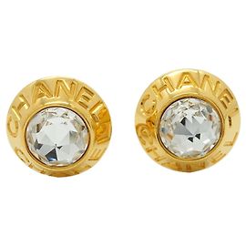 Boucles d'oreilles clips Chanel Gold Doré