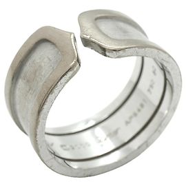 Bague large Cartier C2 en or blanc 18K Autre