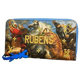 Louis Vuitton Masters Collection Rubens Zippy Wallet Light blue