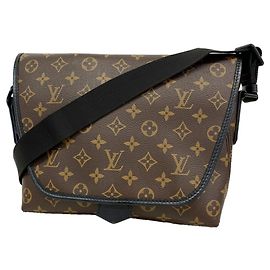 Bolsa de Ombro Magnética Louis Vuitton Monogram Macassar Marrom