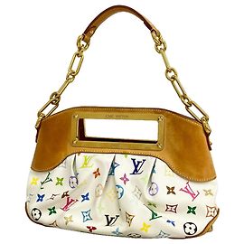 Bolso Louis Vuitton Monogram Multicolor Judy PM Blanco