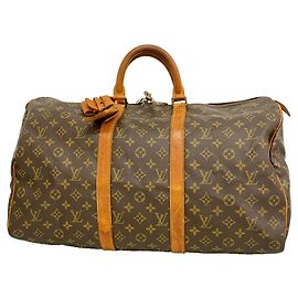 Louis Vuitton Monogram Keepall 50 Castaño