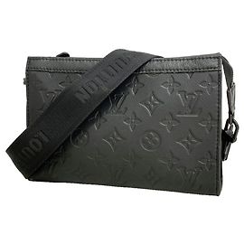 Louis Vuitton Monogram Shadow Gaston Wearable Wallet Shoulder Bag Noir