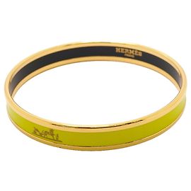 Hermès Bracciale Cloisonné Hermes Oro e Verde D'oro Verde