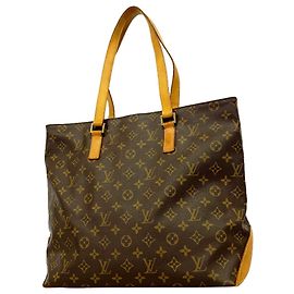 Bolso Tote Cabas Mezzo Monogram Louis Vuitton Castaño