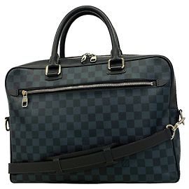 Borsa 2-Way Louis Vuitton Damier Cobalt Nero Blu navy