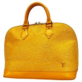 Sac à main Louis Vuitton Alma Epi M52149 Jaune Jaune