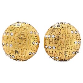 Boucles d'oreilles clips Chanel Gold Doré