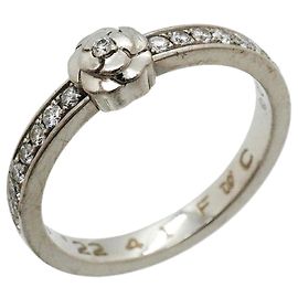 Anel Chanel Camélia em platina com diamante Outro