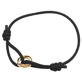 Pulsera Cartier Trinity con cordón Negro