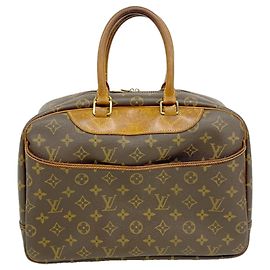 Borsa Louis Vuitton Monogram Deauville Marrone