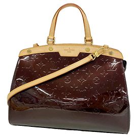 Bolsa Louis Vuitton Vernis MM em Amarante Bordeaux