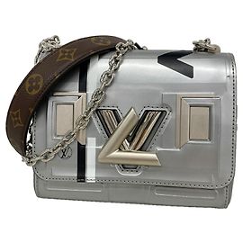 Bolsa de Ombro Louis Vuitton Twist PM Prata