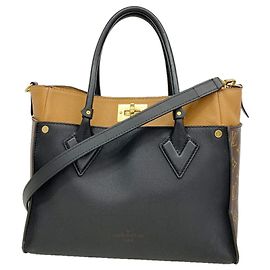 Louis Vuitton Monogram On My Side MM Tote Bag Schwarz