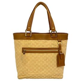 Sac cabas Louis Vuitton Monogram Mini Lucille GM Beige