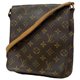 Bolsa de Ombro de Alça Longa Louis Vuitton Monogram Musette Salsa Marrom