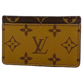 Tarjetero Louis Vuitton Marrón Castaño