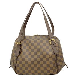 Bolsa de Ombro Louis Vuitton Damier Belem MM Damier ebene