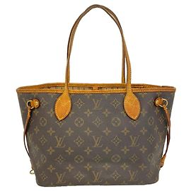 Saco Louis Vuitton Monogram Neverfull PM Tote Bag Marrom