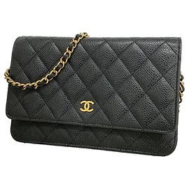 Cartera de hombro con cadena Chanel Matelassé Negro