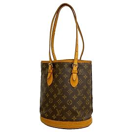 Sac cabas Louis Vuitton Monogram Bucket PM Marron